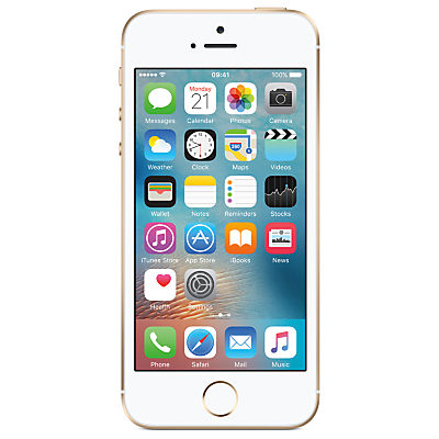 Apple iPhone SE, iOS, 4, 4G LTE, SIM Free, 64GB Gold Apple iPhone SE, iOS, 4, 4G LTE, SIM Free, 64GB Gold